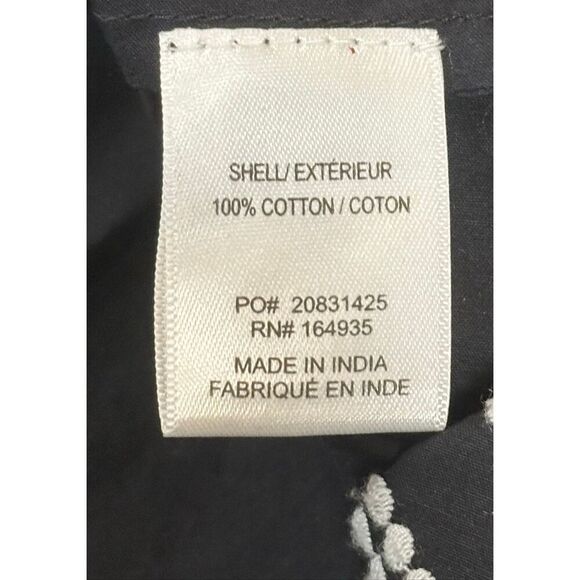 Frances Valentine Whit Embroidered Top in Black & White NWT Size 1X - Picture 6 of 6